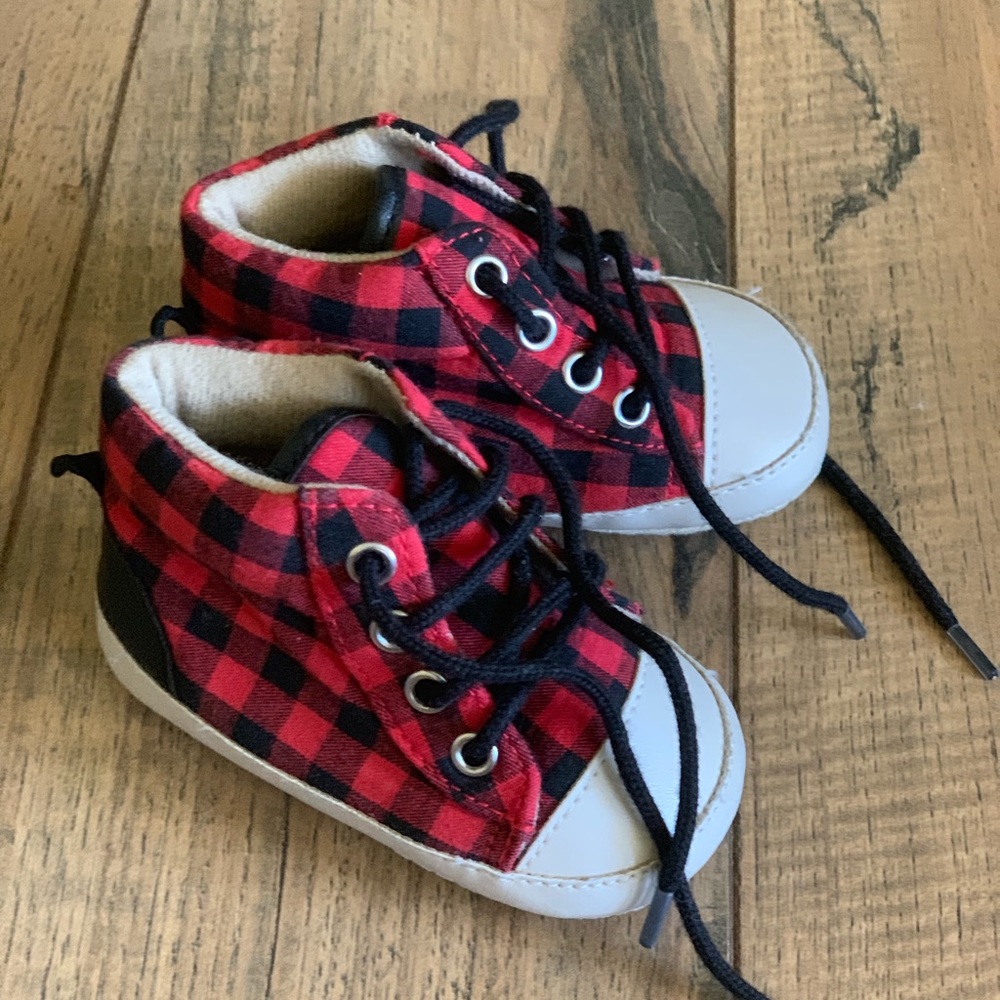 Baby Gap Buffalo Plaid Shoes